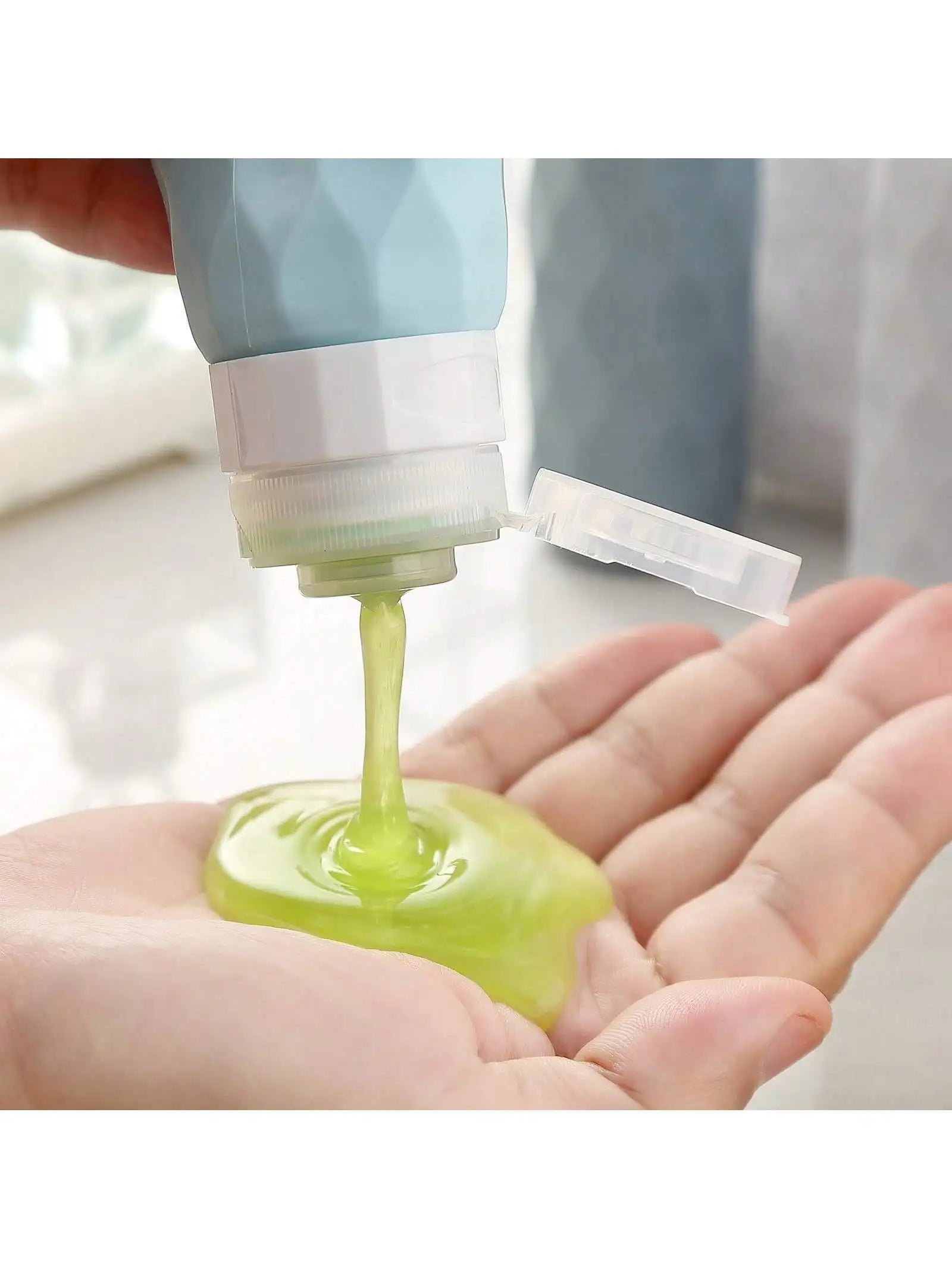 Paquete de 4 botellas de silicona aprobadas por la TSA